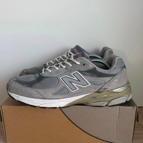 New Balance 990 Grey/White “Made in USA” Men Sneakers - SZ 11.5 D main image 9